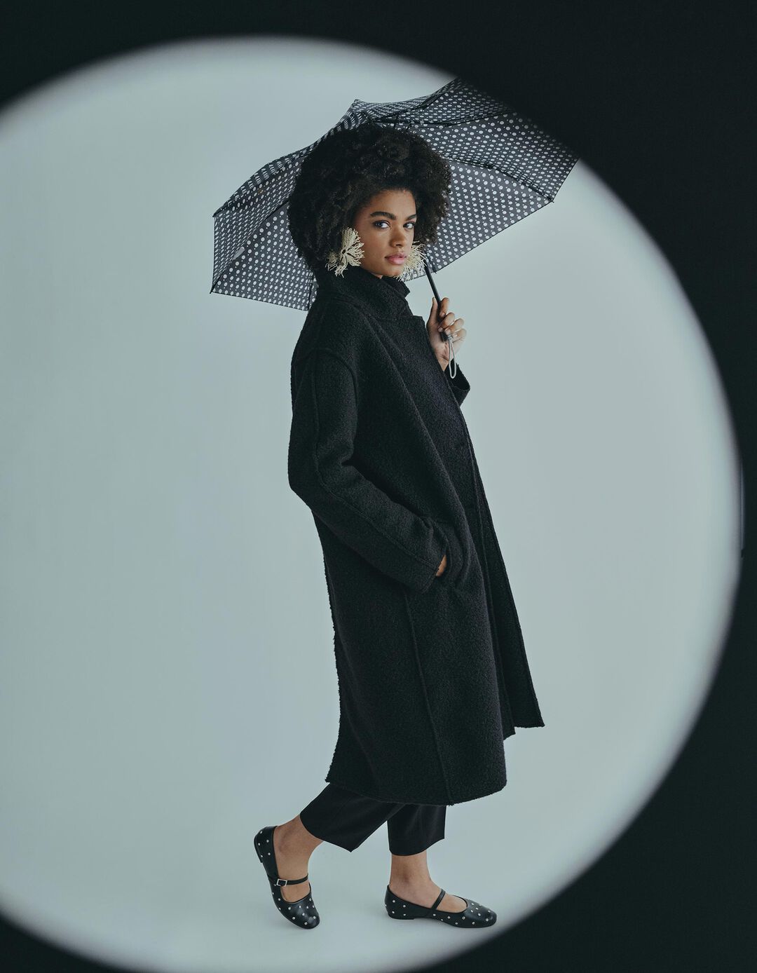 Casaco, Mulher, Preto