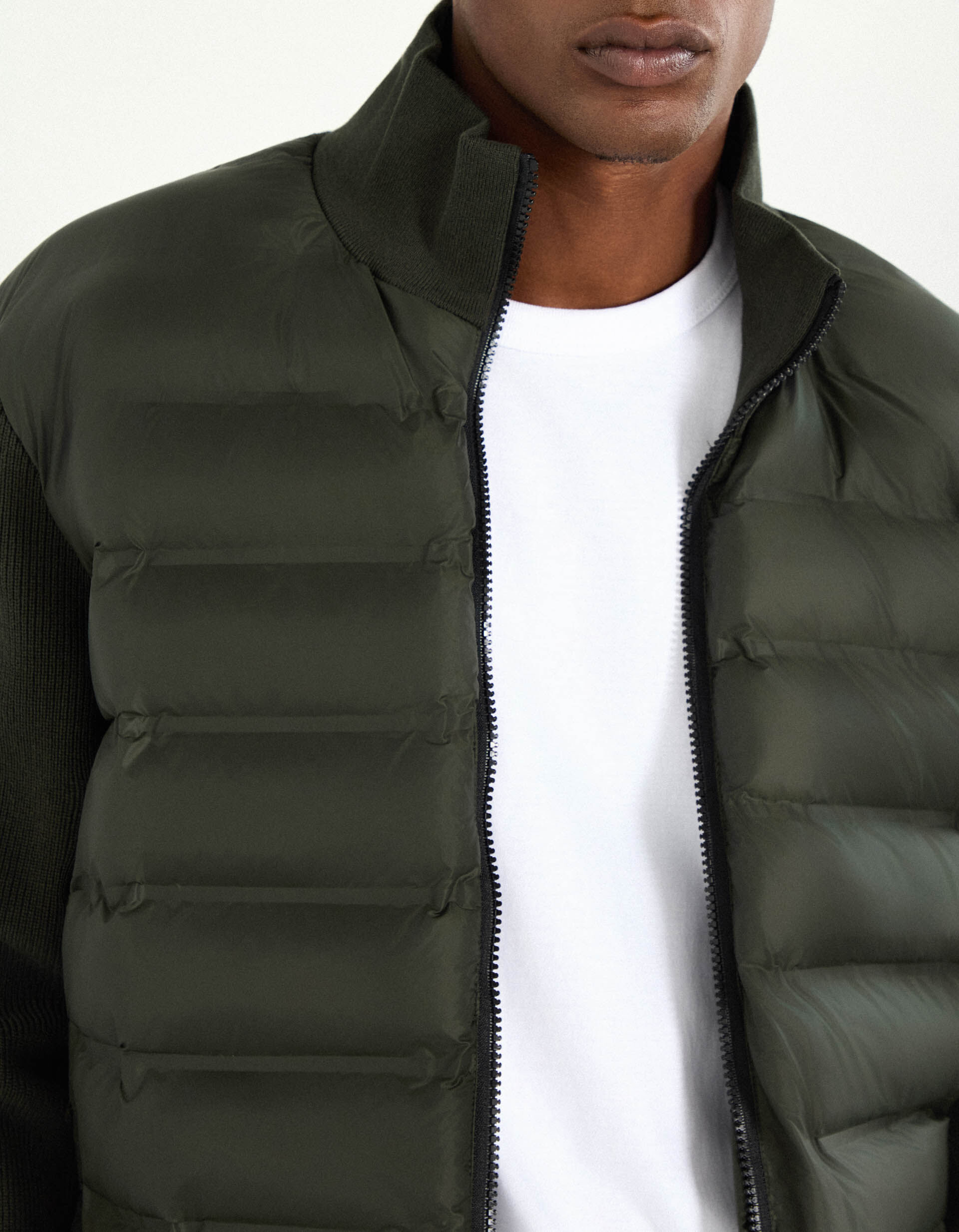 Comprar Online Casaco Combinado, Homem, Verde Escuro 