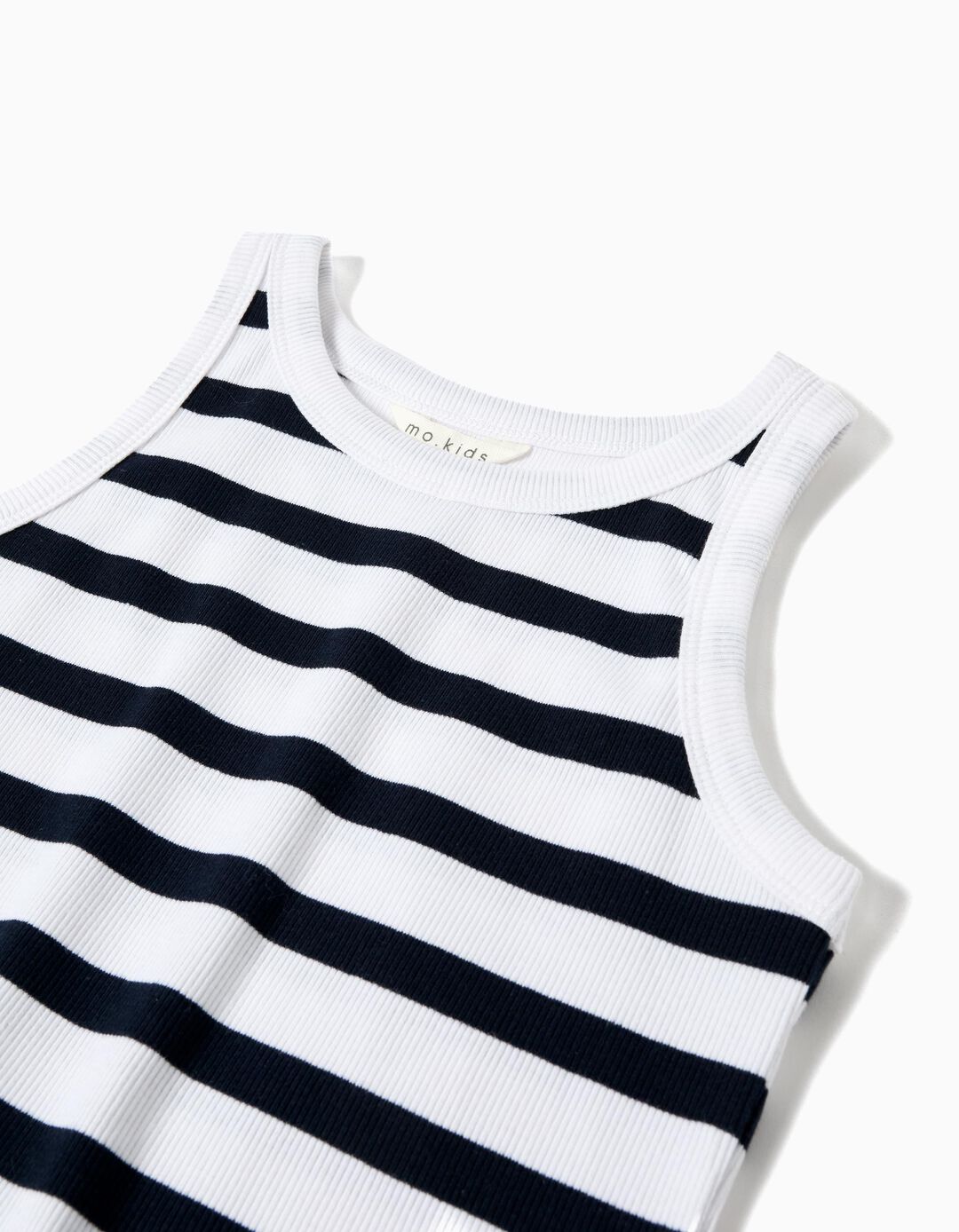 Tank Top de Riscas, Menina, Azul Escuro