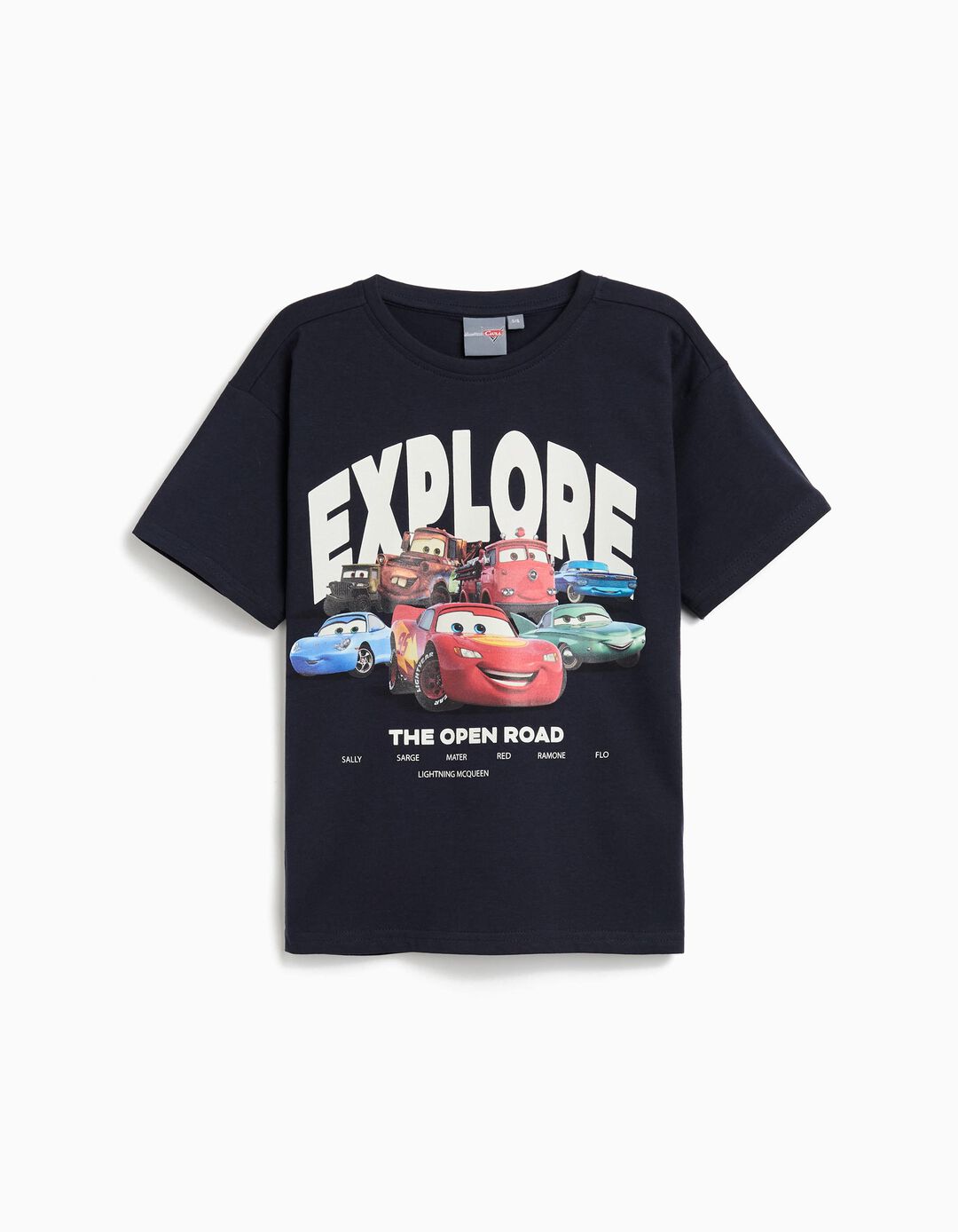 T-shirt 'Cars', Menino, Azul Escuro 