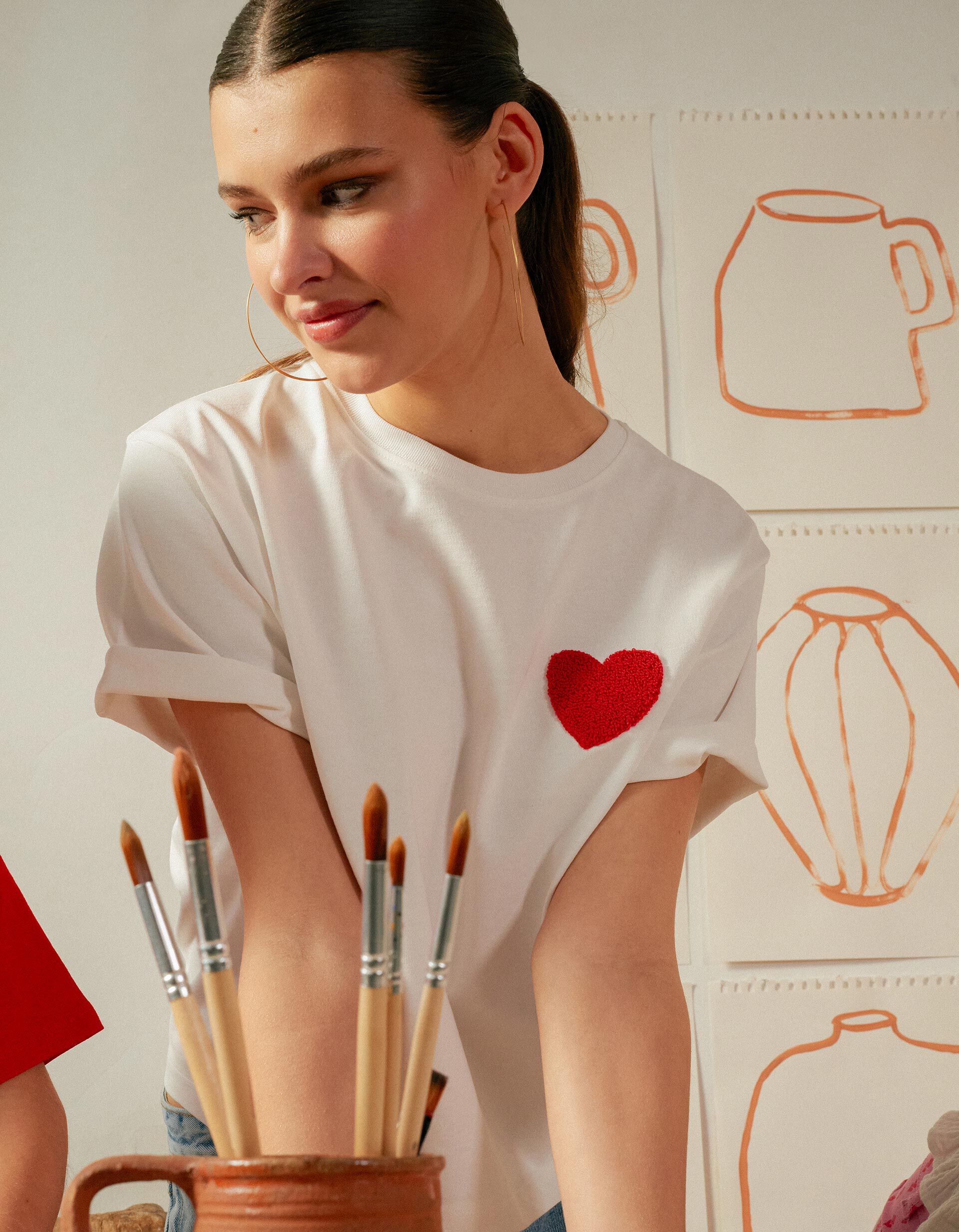 Comprar Online T-shirt Dia da M&atilde;e, Mulher, Branco