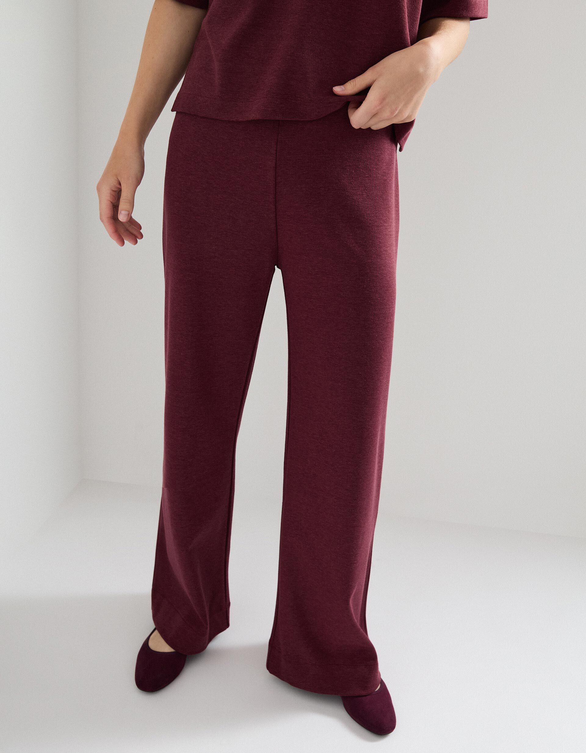 Comprar Online Cal&ccedil;as, Mulher, Vermelho Escuro