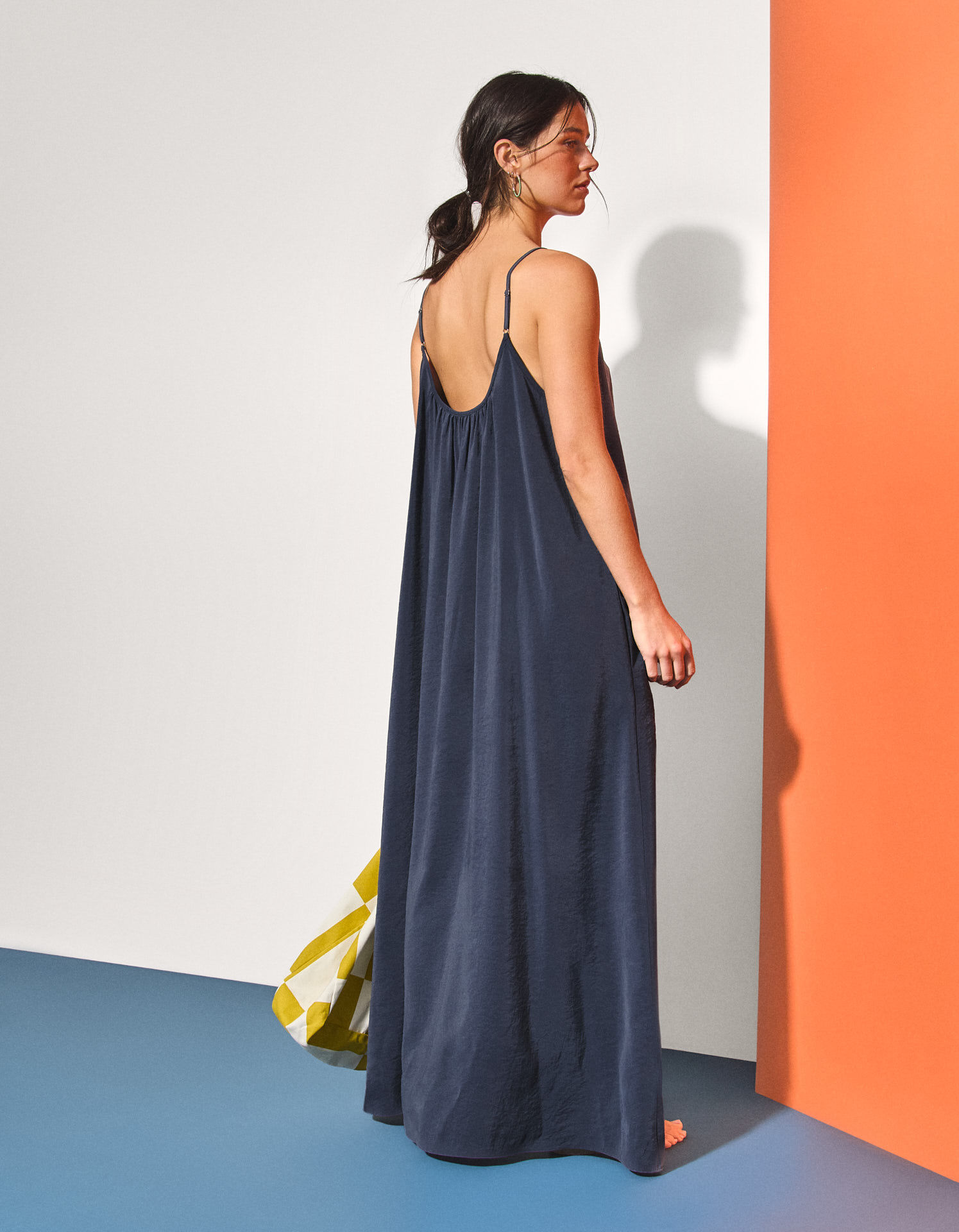 Comprar Online Vestido Modal, Mulher, Azul Escuro