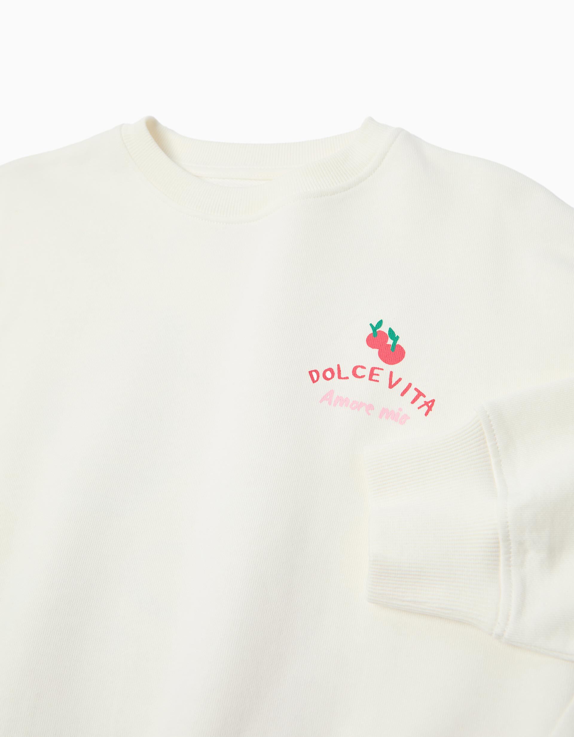 Comprar Online Sweatshirt de Felpa, Menina, Branco