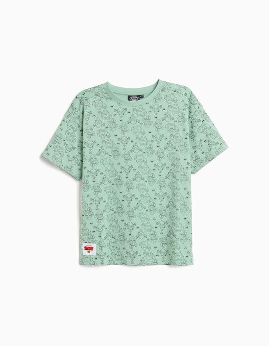 Comprar Online T-shirt 'Brawl Stars', Menino, Verde Claro