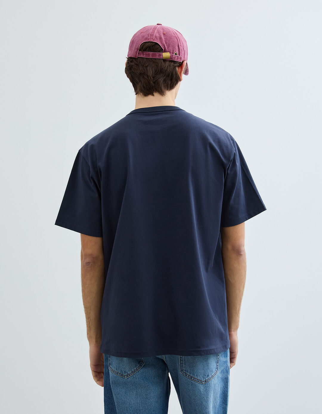 T-shirt Heavy Jersey, Homem, Azul Escuro