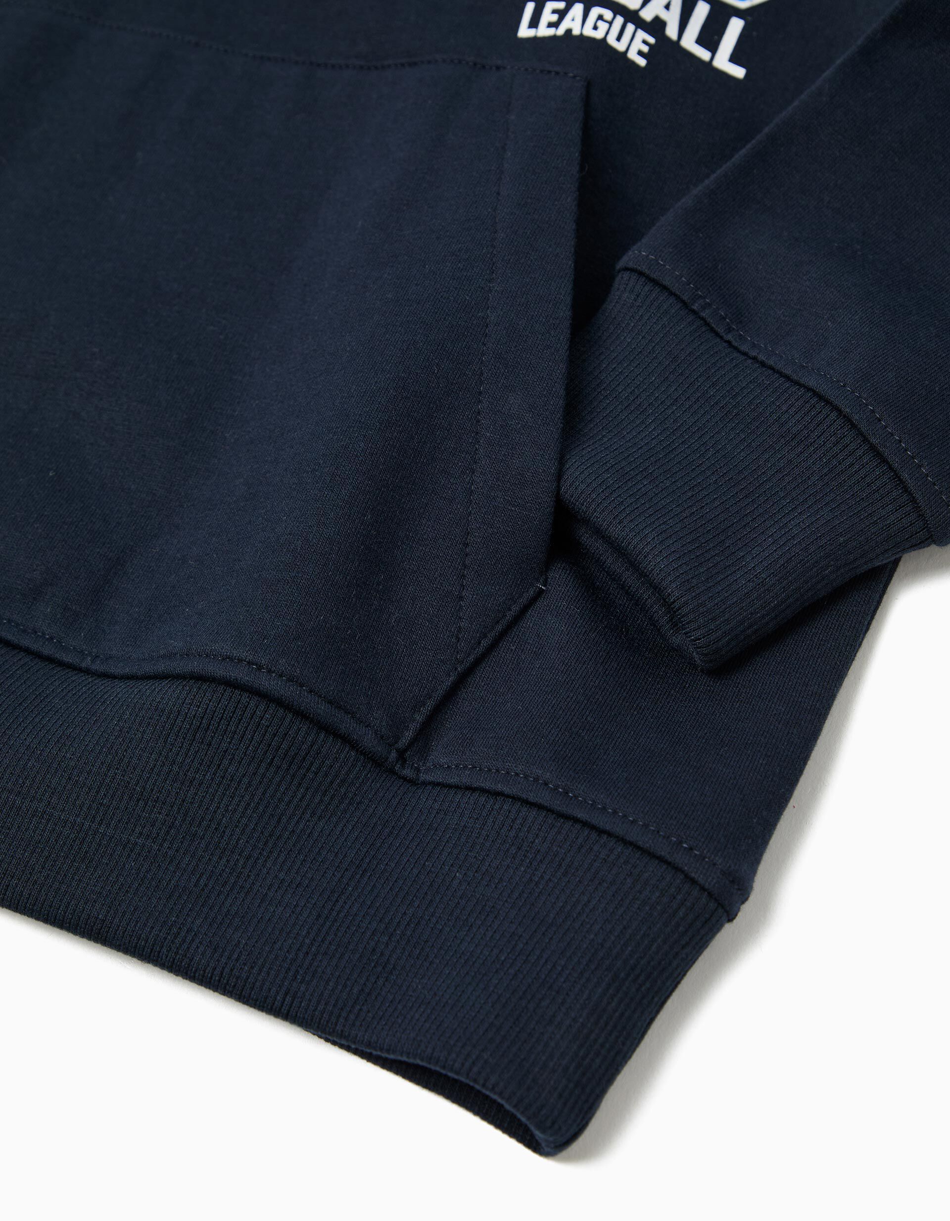 Comprar Online Sweatshirt com Fecho, Menino, Azul Escuro