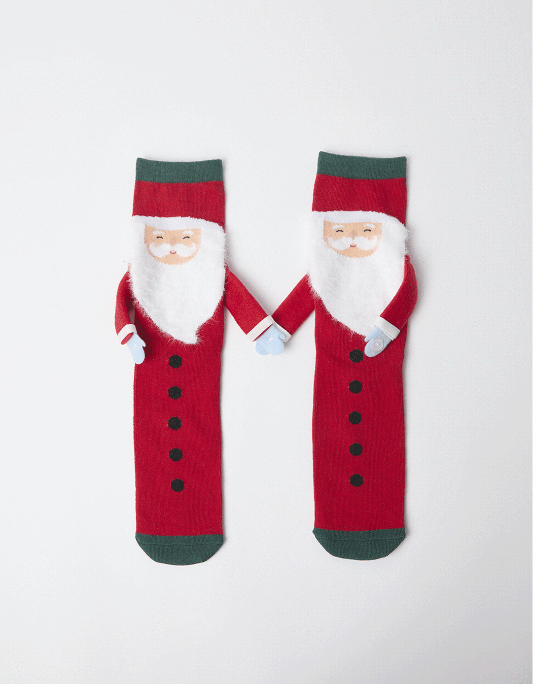 Pack 2 Pares De Meias De Natal, Homem, Vermelho Escuro