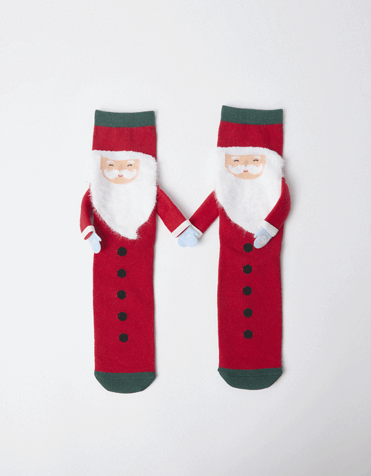 Comprar Online Pack 2 Pares De Meias De Natal, Homem, Vermelho Escuro