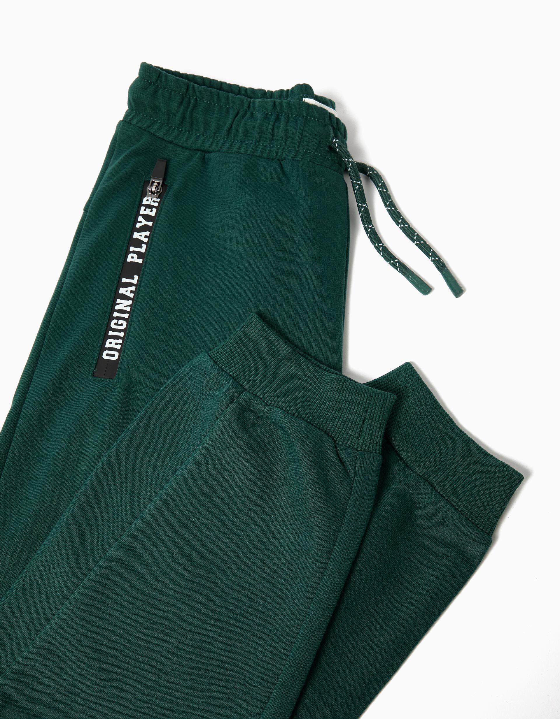 Comprar Online Cal&ccedil;as de Felpa, Menino, Verde