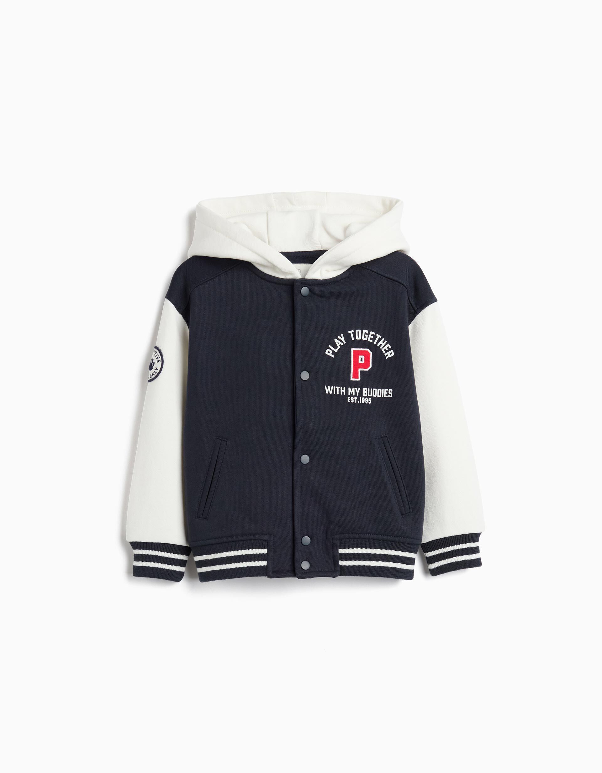 Comprar Online Bomber De Felpa, Menino, Azul Escuro