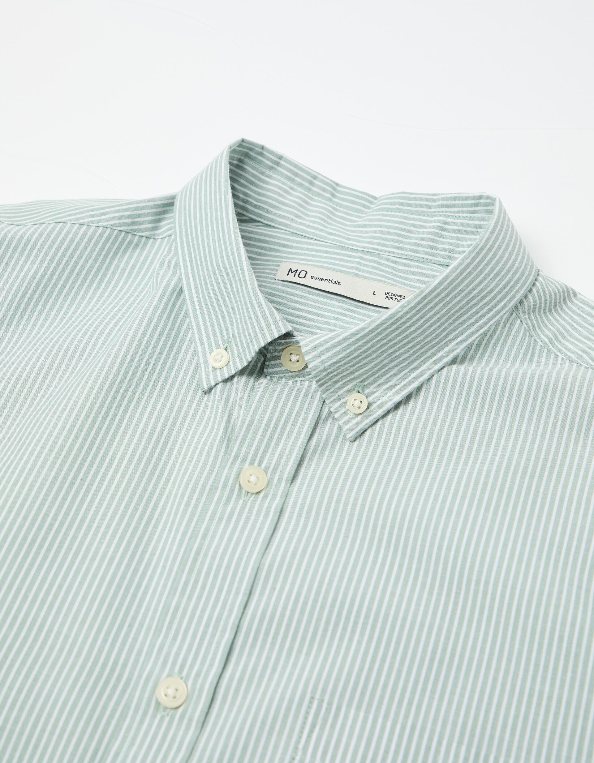 Comprar Online Camisa Riscas, Homem, Verde