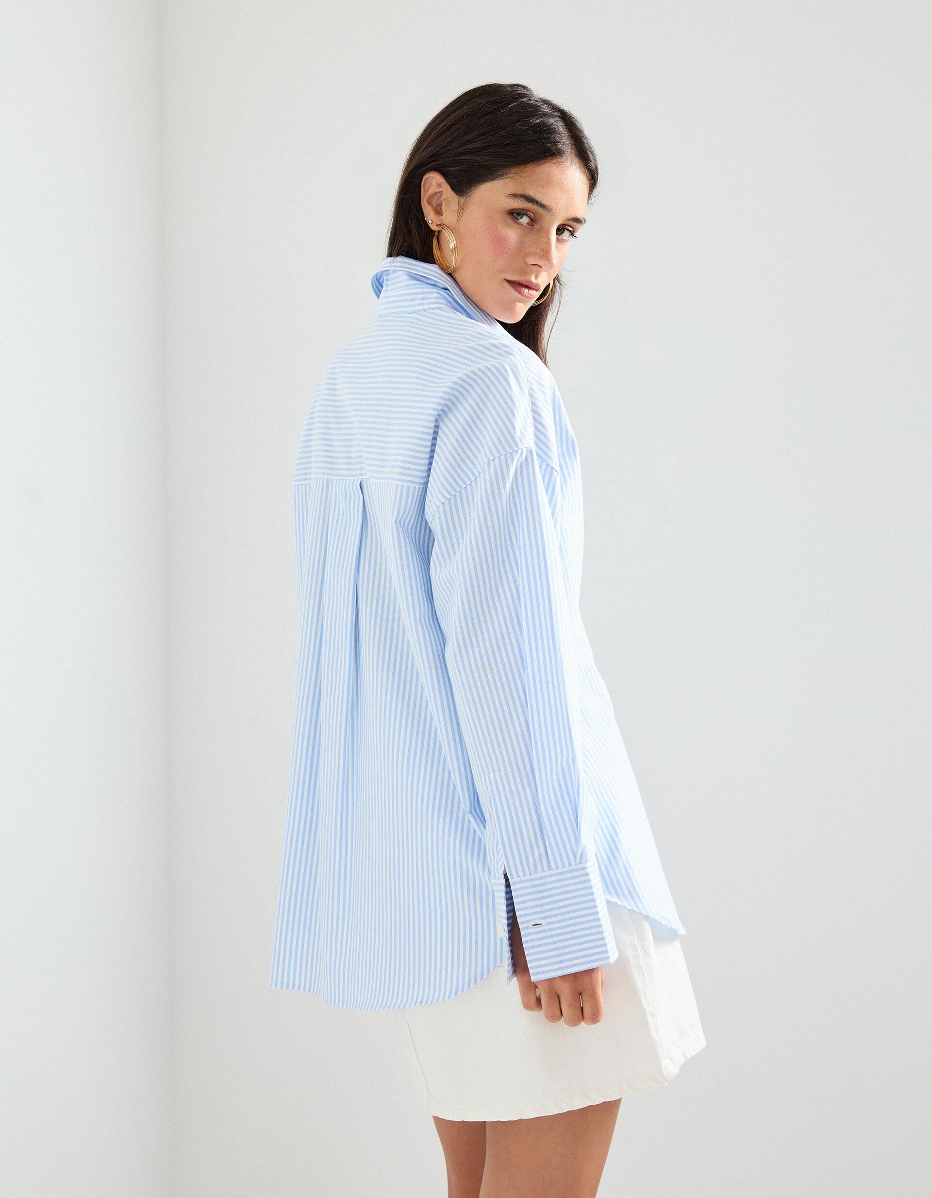 Comprar Online Camisa Riscas Oxford, Mulher, Branco