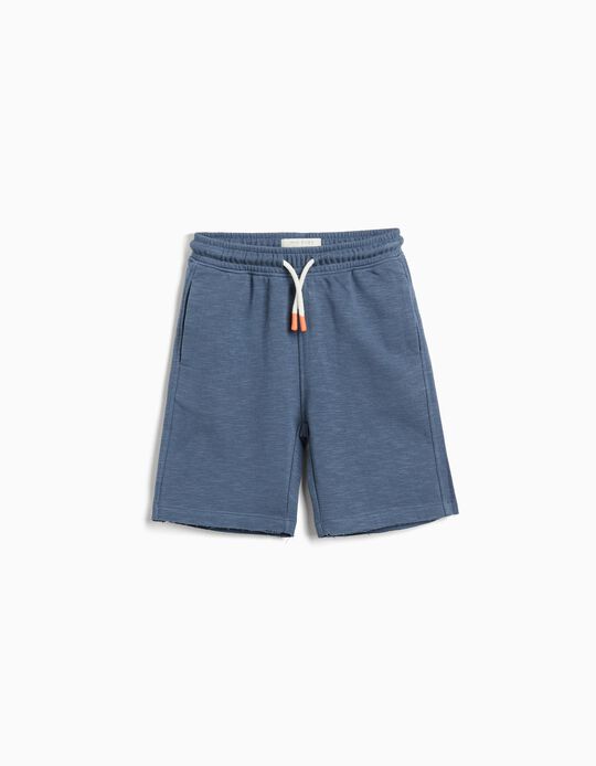 Comprar Online Calções de Felpa, Menino, Azul Escuro