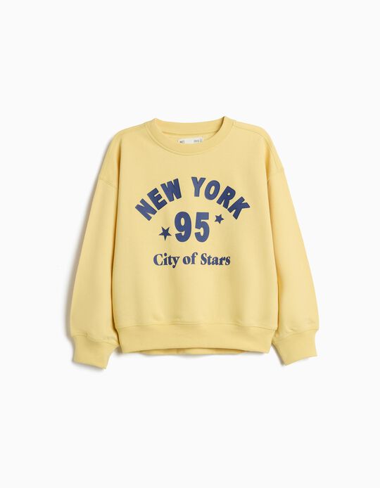 Comprar Online Sweatshirt, Menina, Amarelo Claro