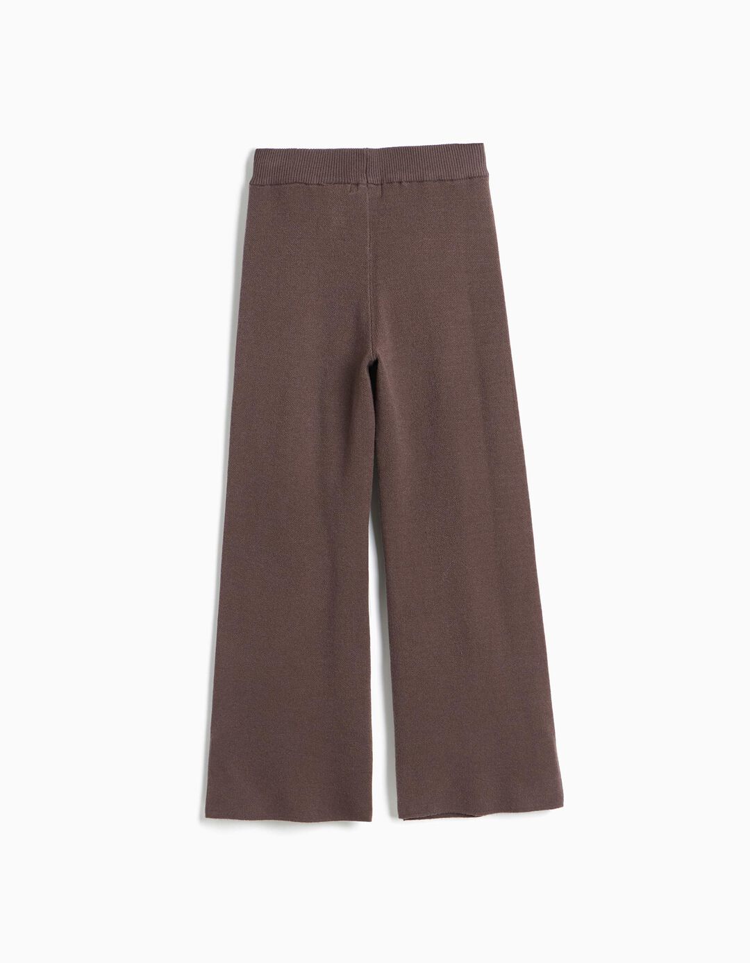 Cal&ccedil;as De Malha 'Wide Leg', Menina, Castanho Escuro