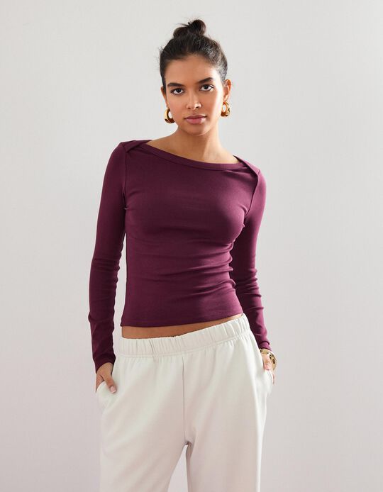 Comprar Online Camisola, Mulher, Vermelho Escuro