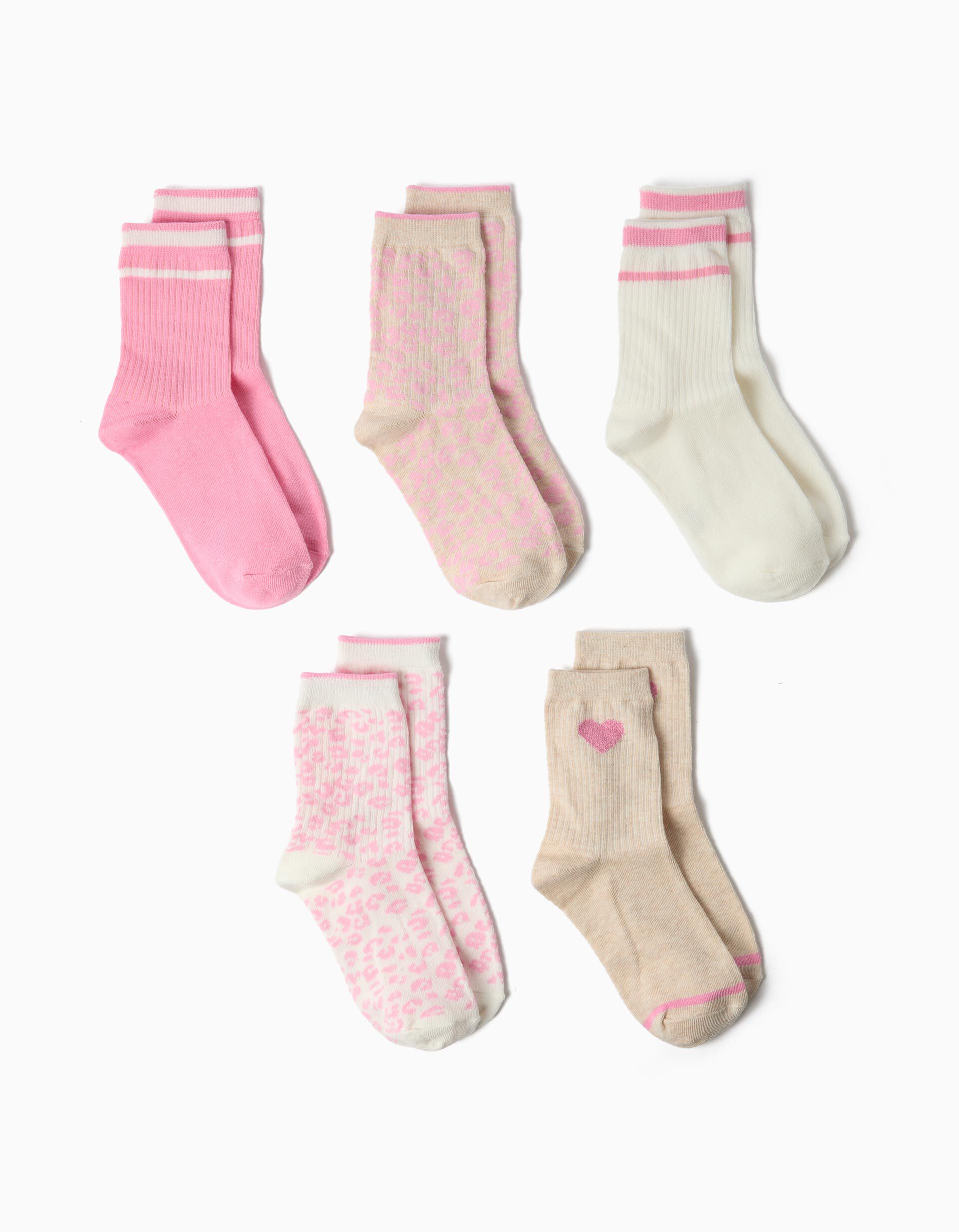 Comprar Online Pack 5 Pares De Meias, Menina, Multicolor