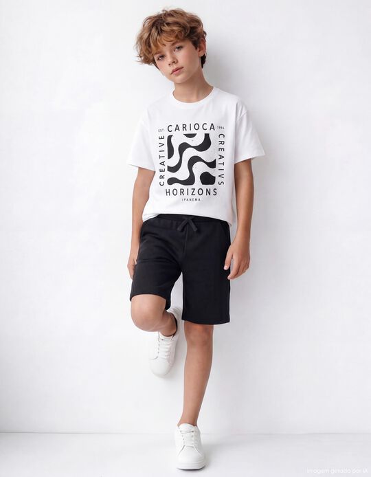 Comprar Online Cal&ccedil;&otilde;es Fleece, Menino, Preto