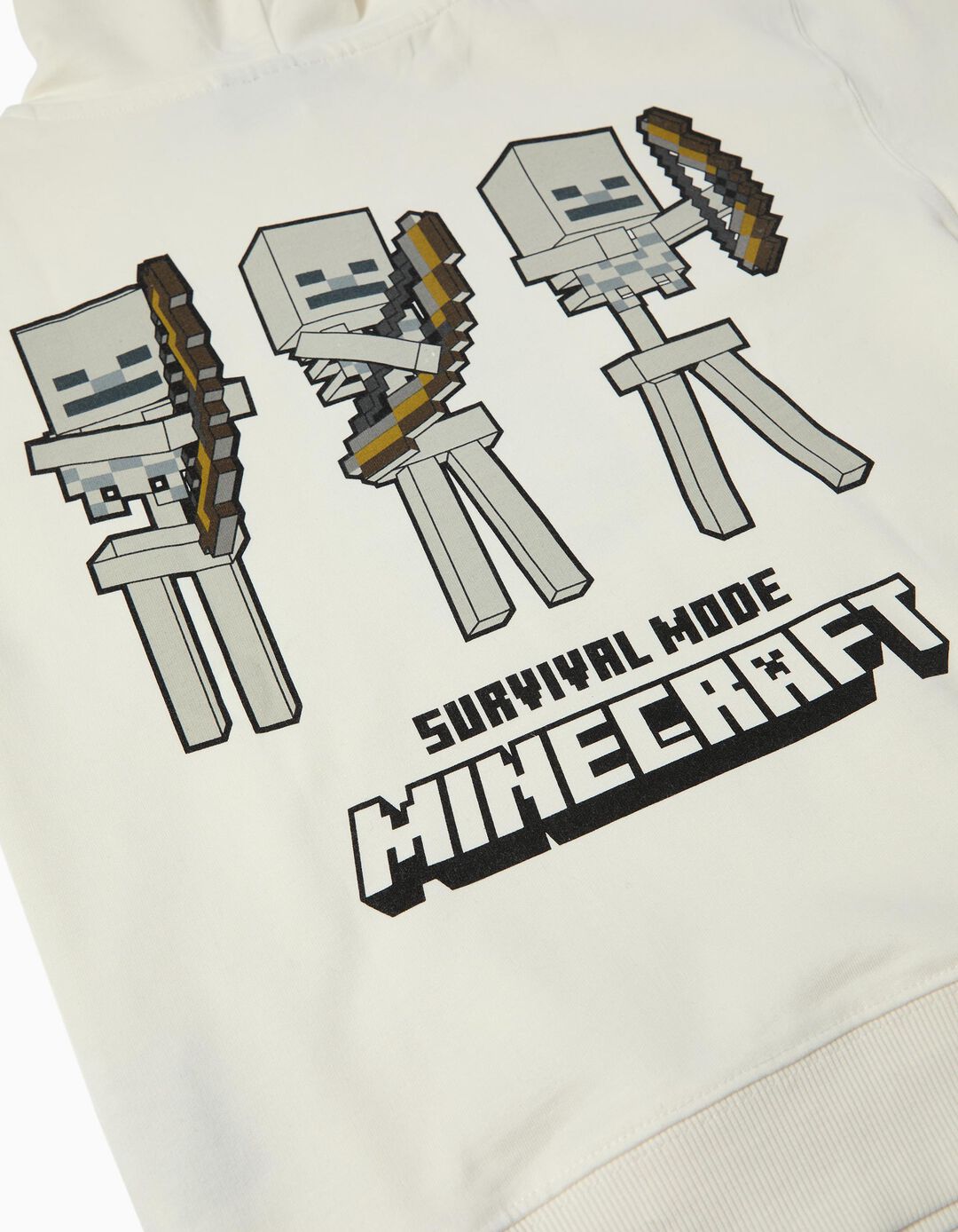 Casaco com Capuz 'Minecraft', Menino, Branco