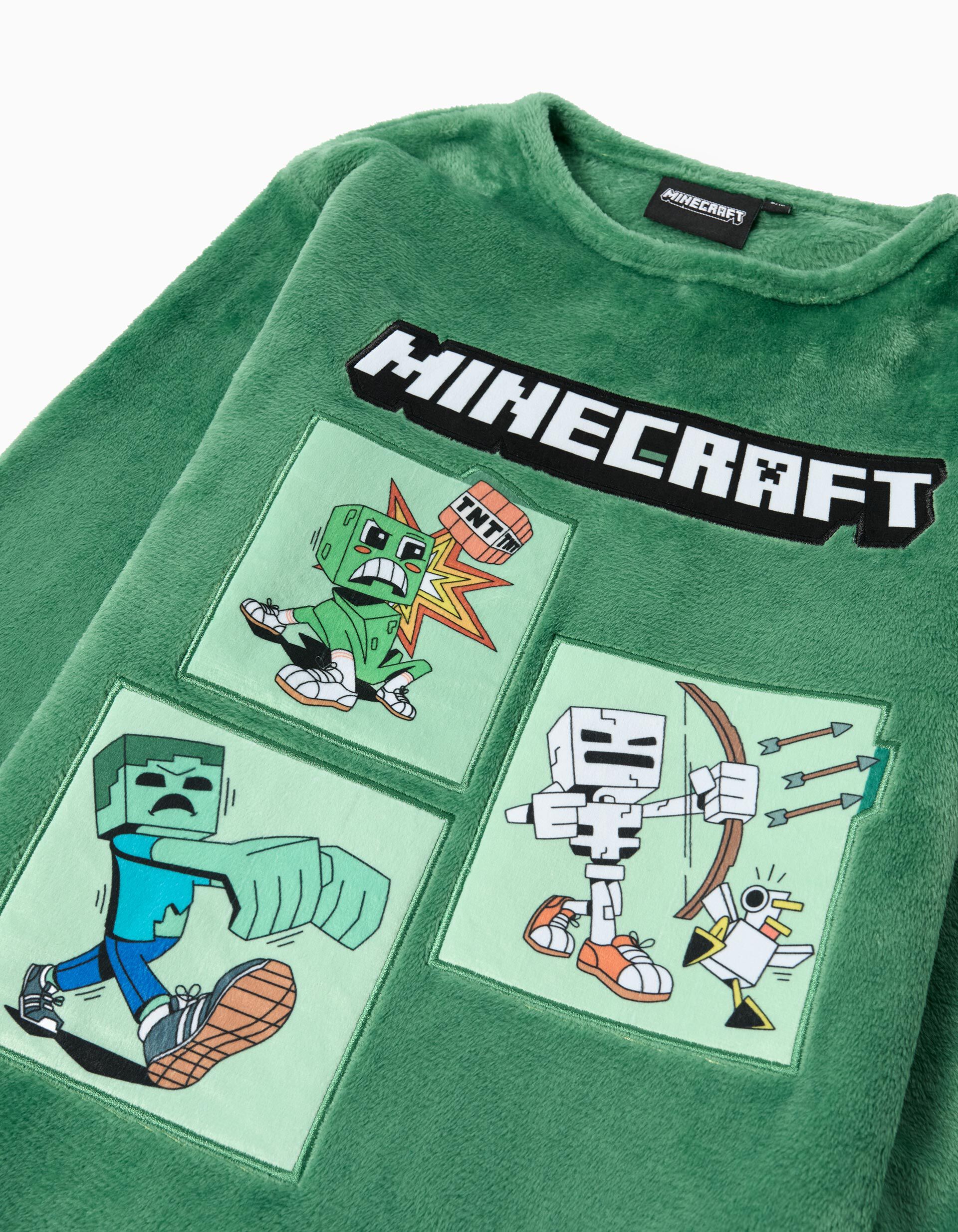 Comprar Online Pijama Polar Aveludado 'Minecraft', Menino, Verde