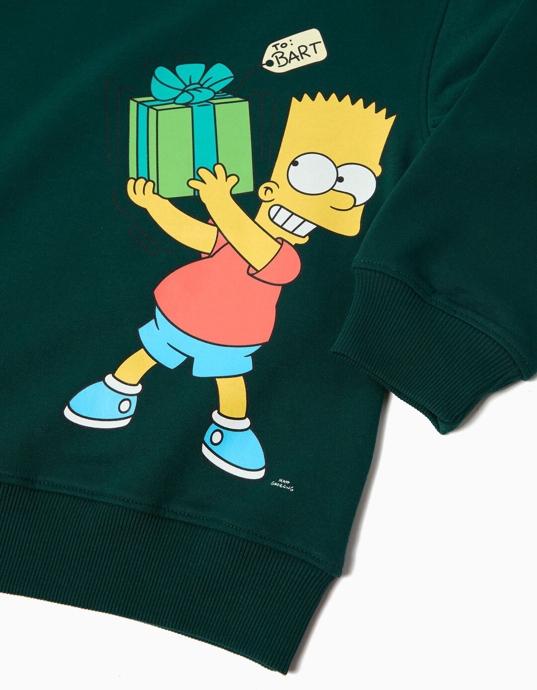 Sweatshirt 'The Simpsons', Menino, Verde Escuro