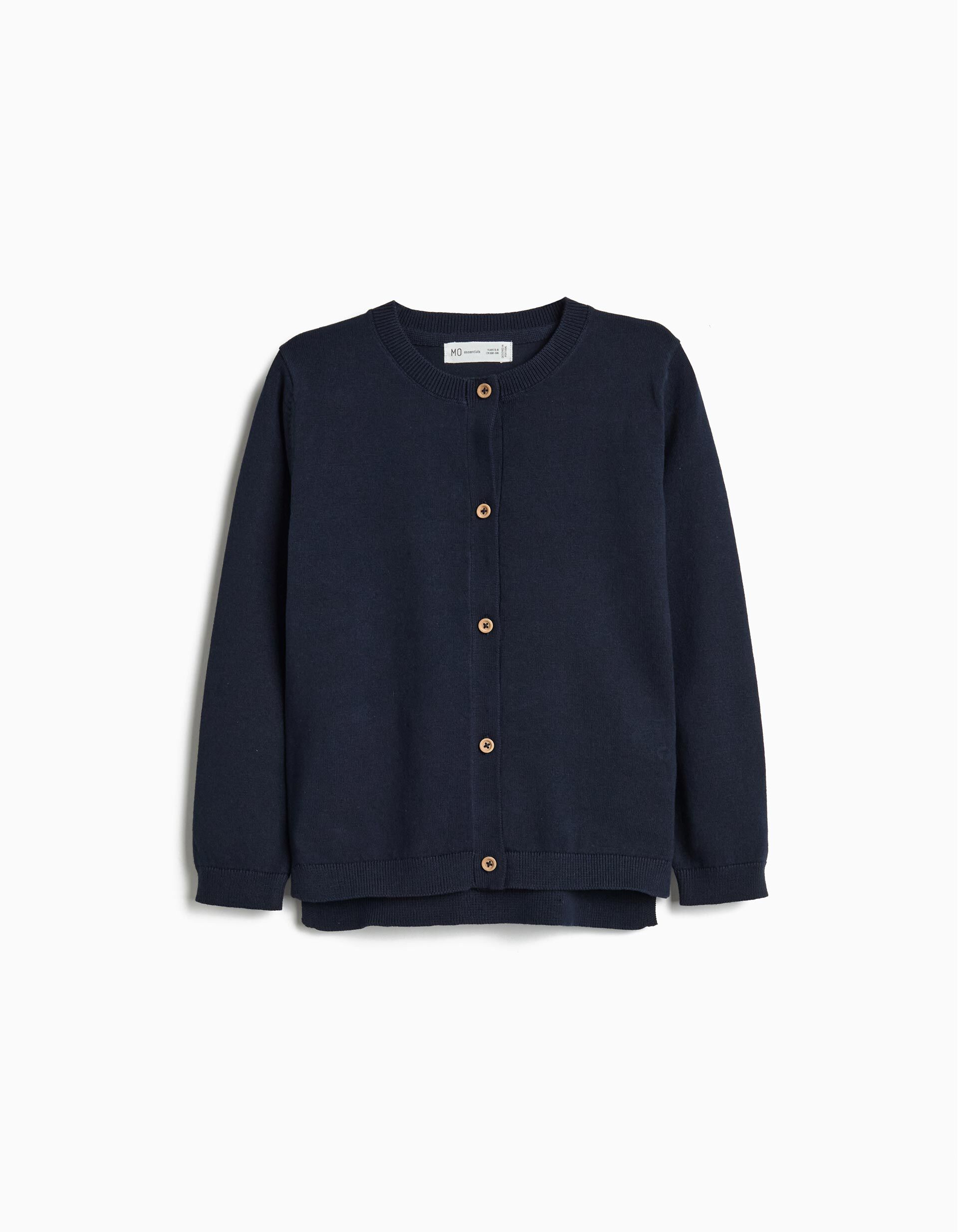 Comprar Online Casaco Tricotado, Menina, Azul Escuro