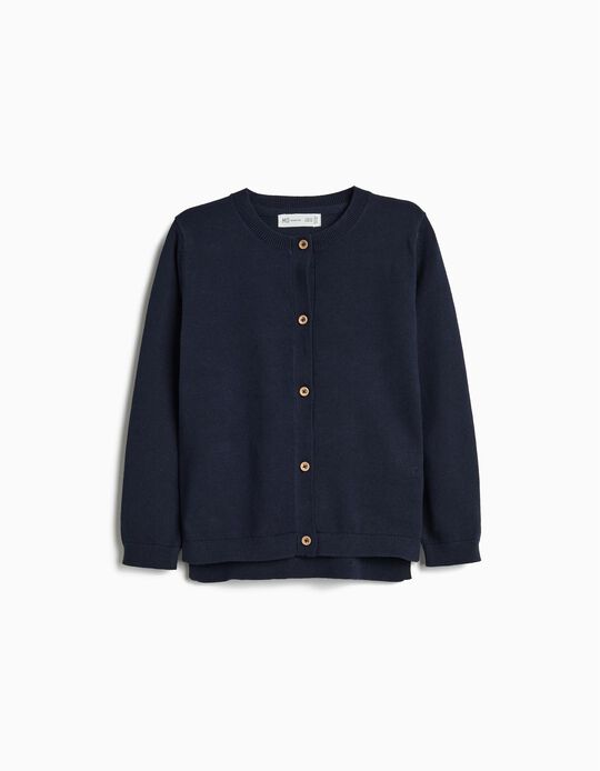 Comprar Online Casaco Tricotado, Menina, Azul Escuro