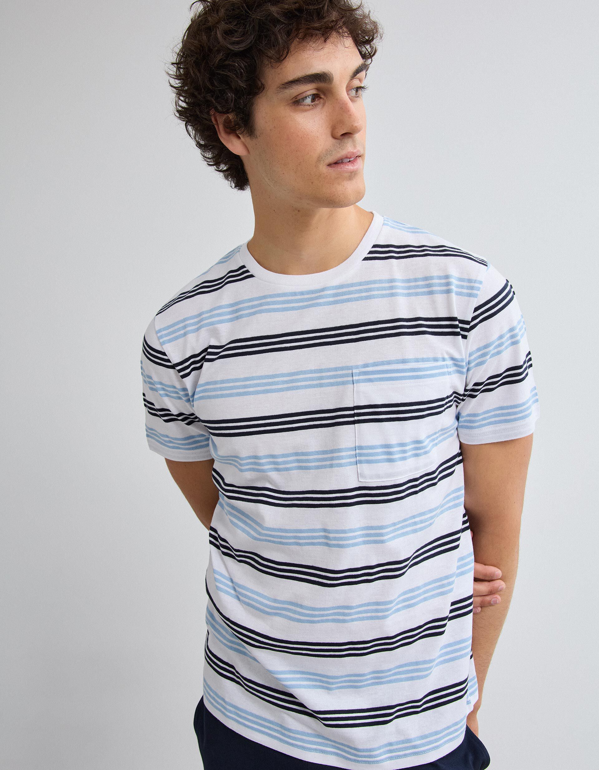 Comprar Online Pijama Riscas, Homem, Branco