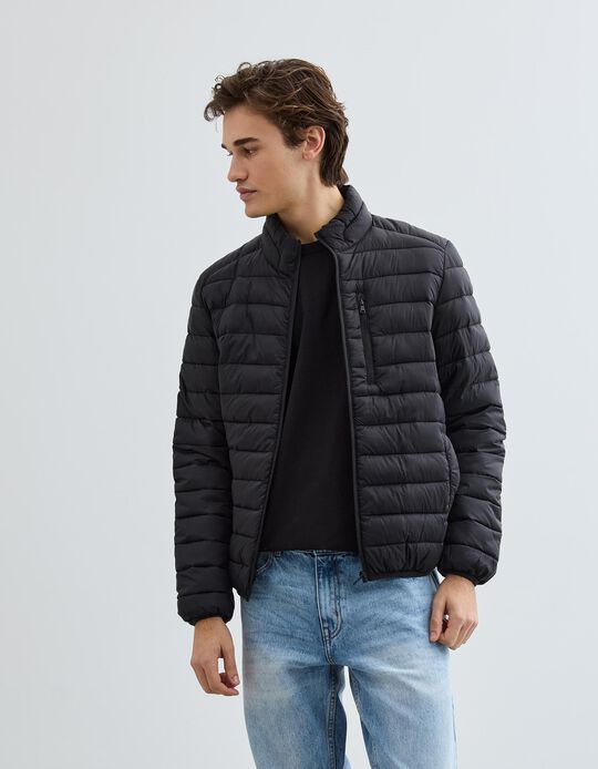 Comprar Online Casaco Acolchoado, Homem, Preto