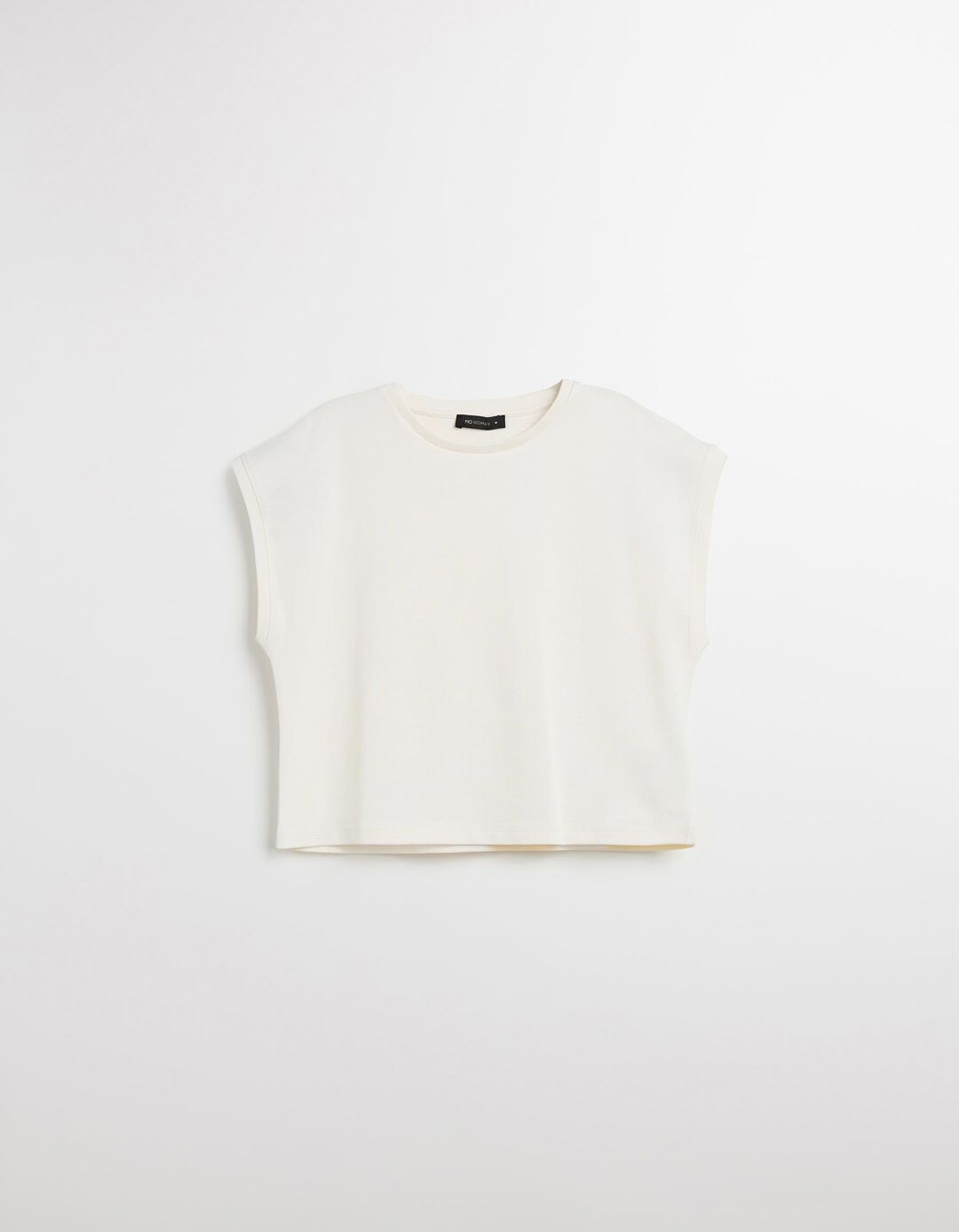 T-shirt sem Mangas, Mulher, Bege Claro