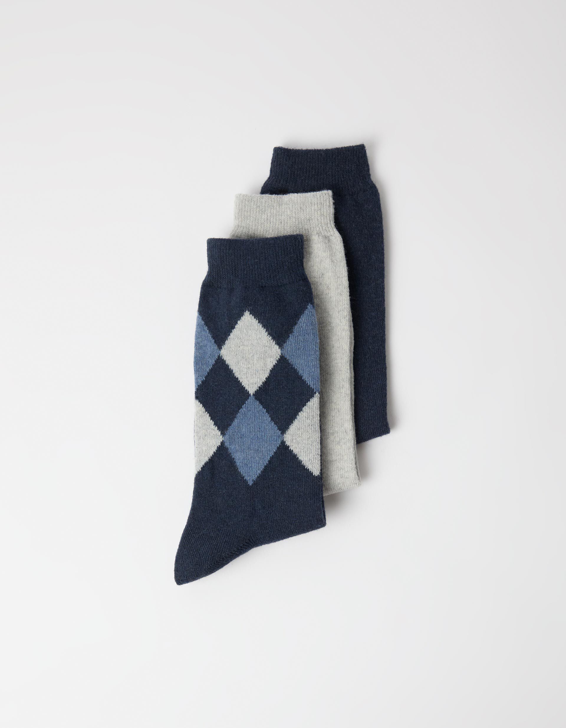 Comprar Online Pack 3 Pares De Meias, Homem, Azul Escuro
