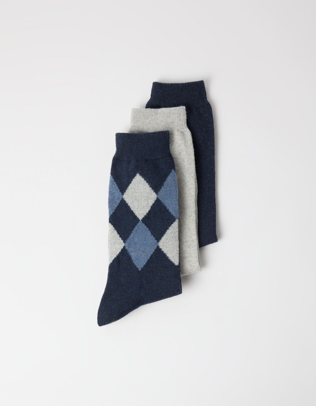 Pack 3 Pares De Meias, Homem, Azul Escuro