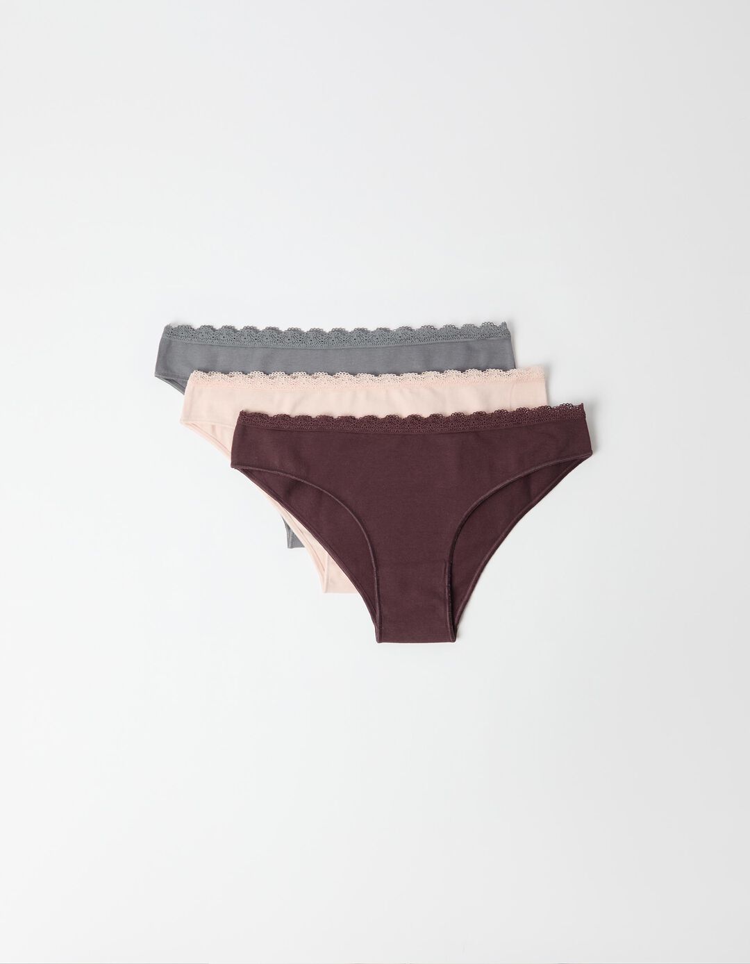 Pack 3 Cuecas 'Brief', Mulher, Multicolor