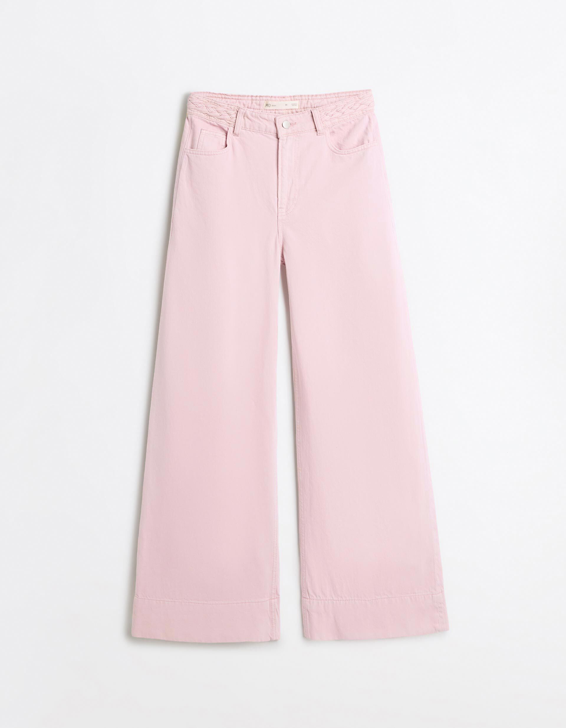 Comprar Online Cal&ccedil;as De Ganga Wide Leg, Mulher, Rosa Claro
