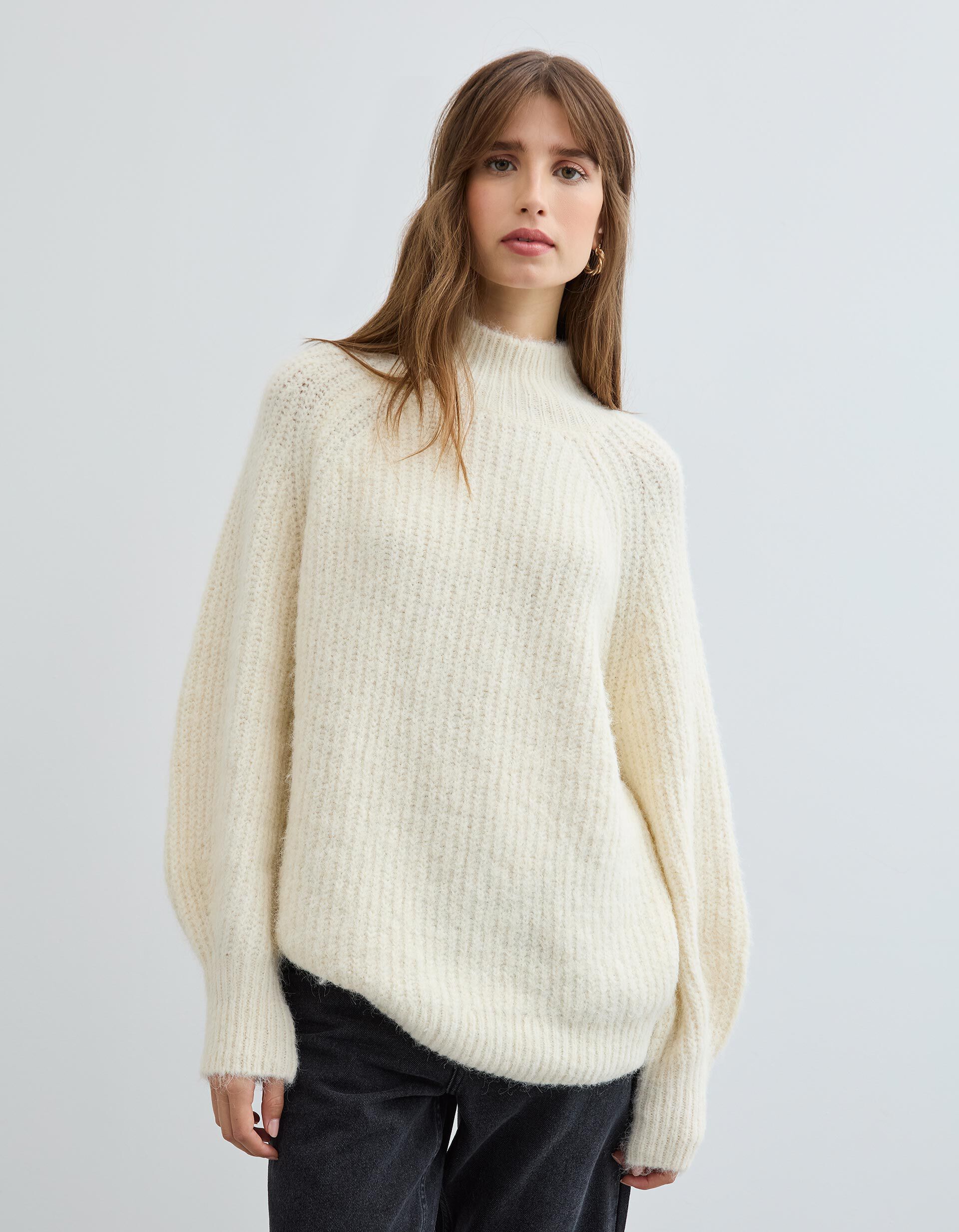 Comprar Online Camisola com L&atilde;, Mulher, Cru