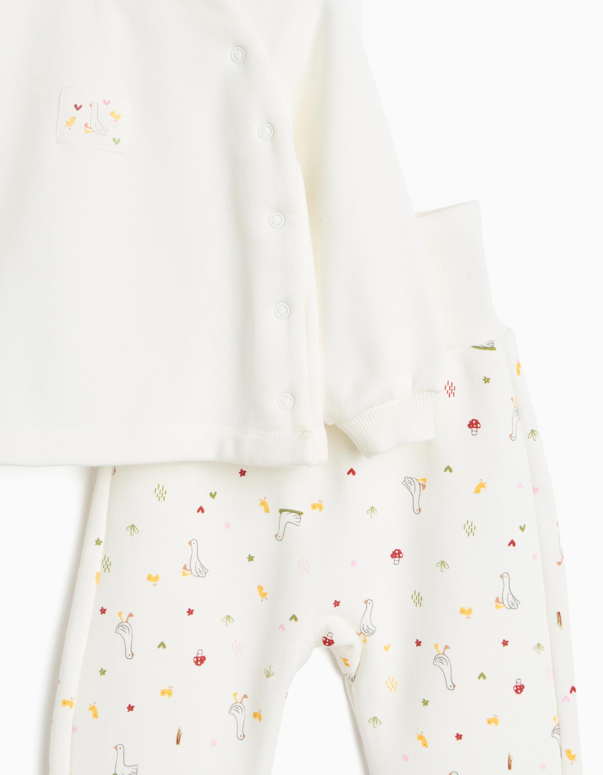 Comprar Online Pijama De Felpa Cardada, Menina, Branco