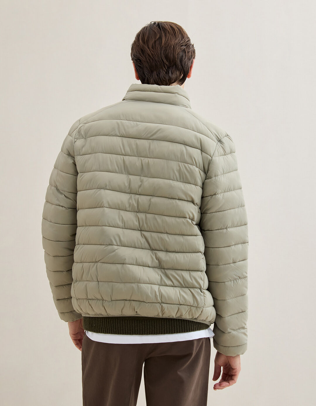 Casaco Acolchoado, Homem, Bege Escuro