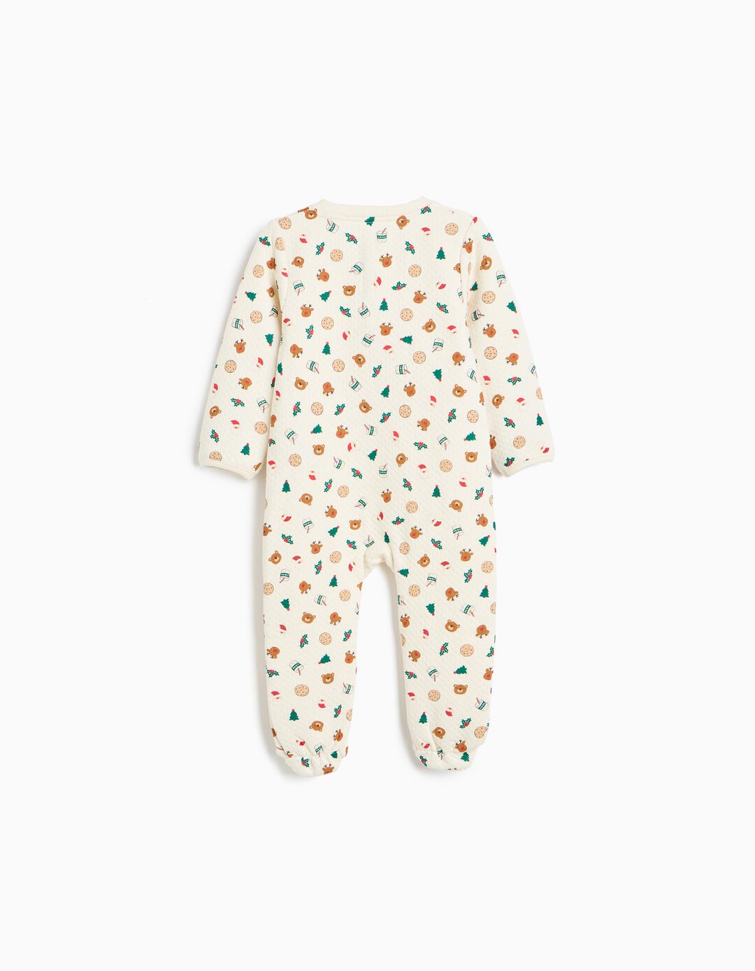 Babygrow Interlock Natal, Menino, Bege Claro
