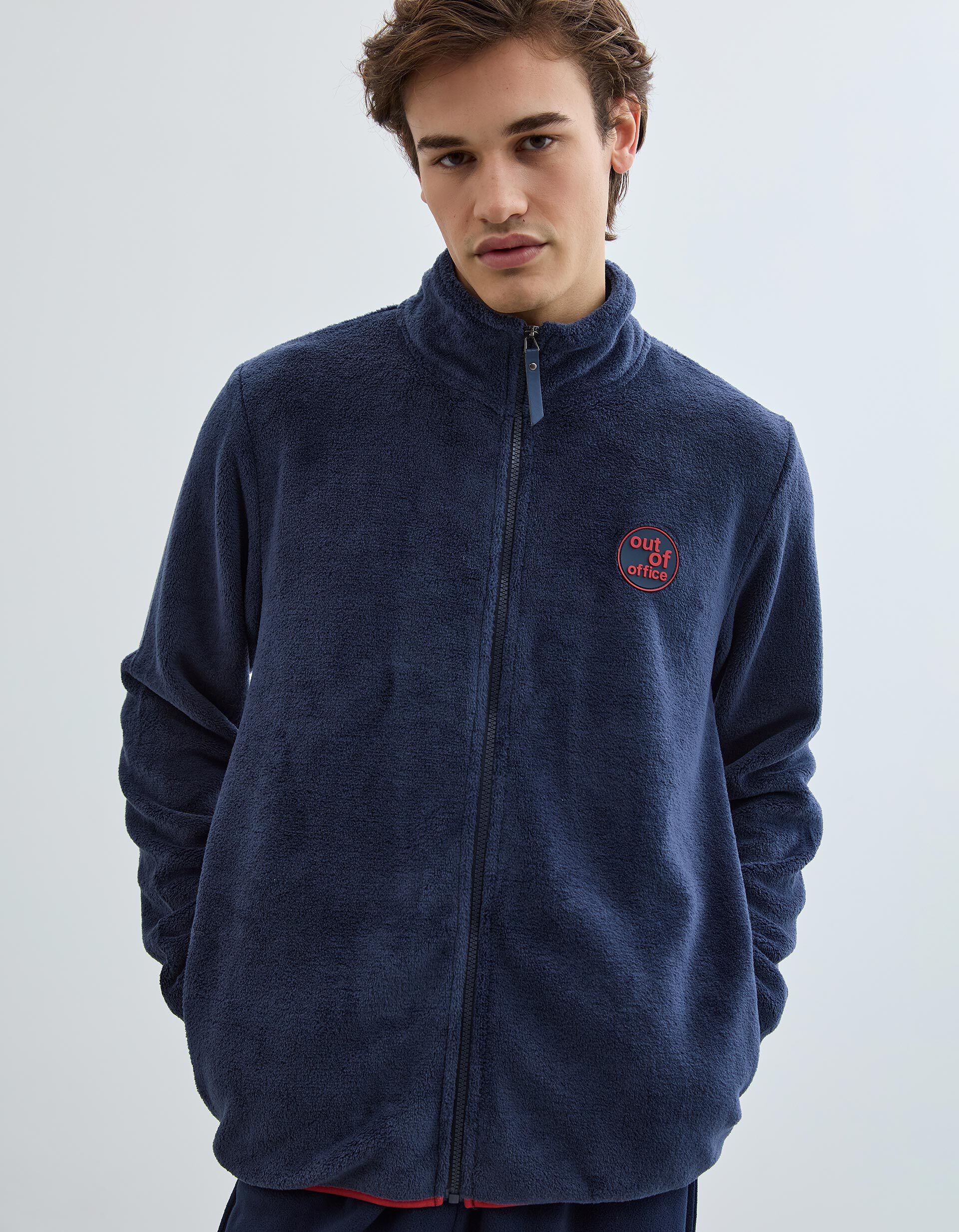 Comprar Online Casaco Polar Aveludado, Homem, Azul Escuro