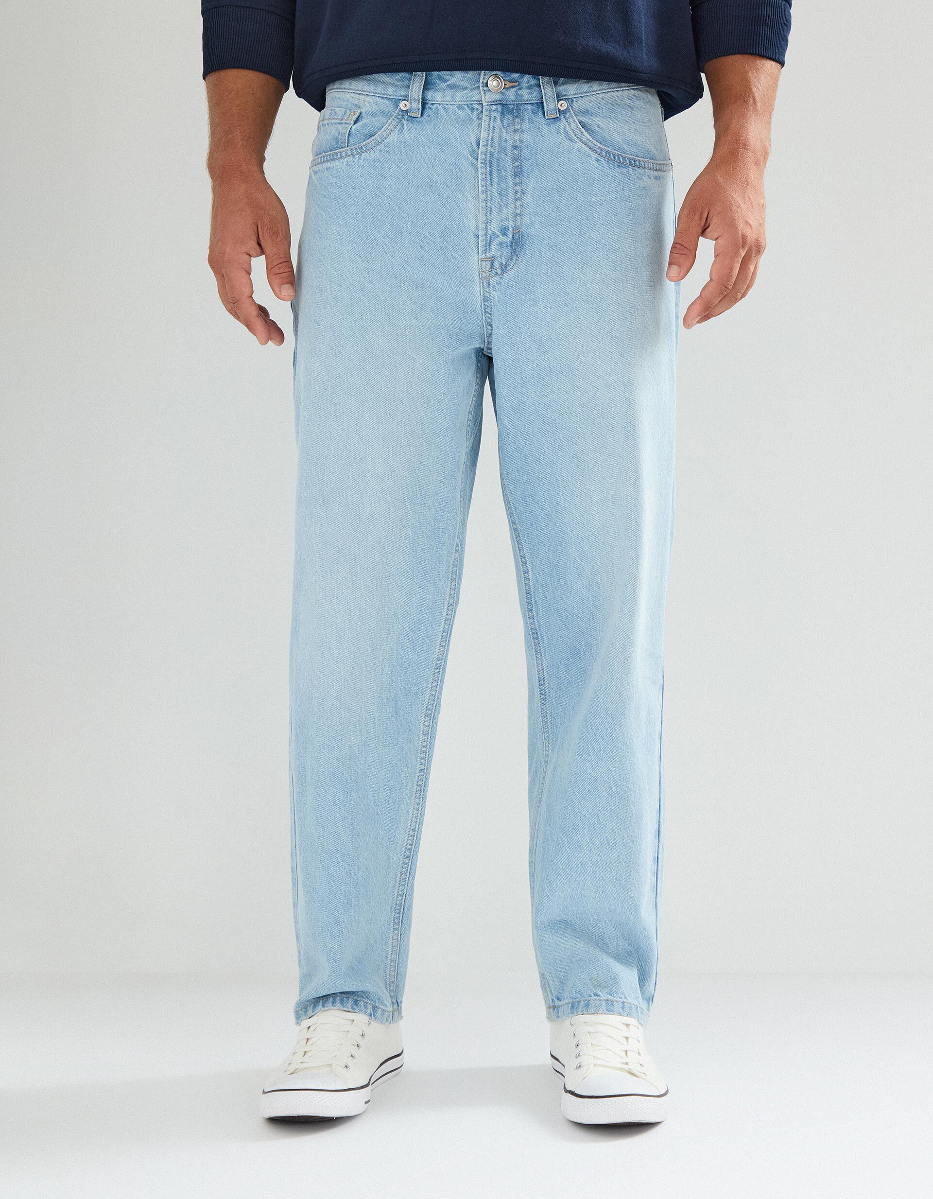 Comprar Online Cal&ccedil;as de Ganga 'Loose Fit', Homem, Azul Claro