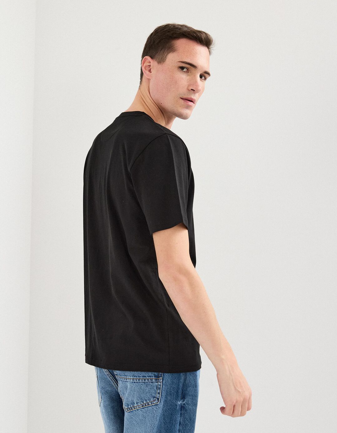 T-shirt Básica, Preto
