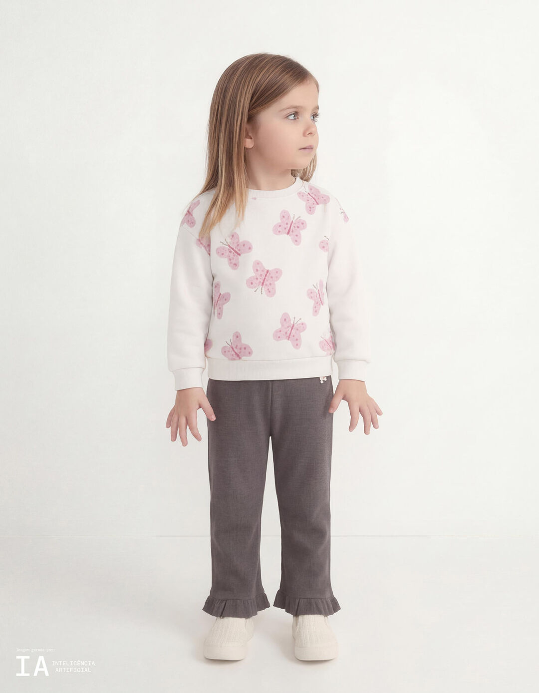 Sweatshirt, Menina, Branco