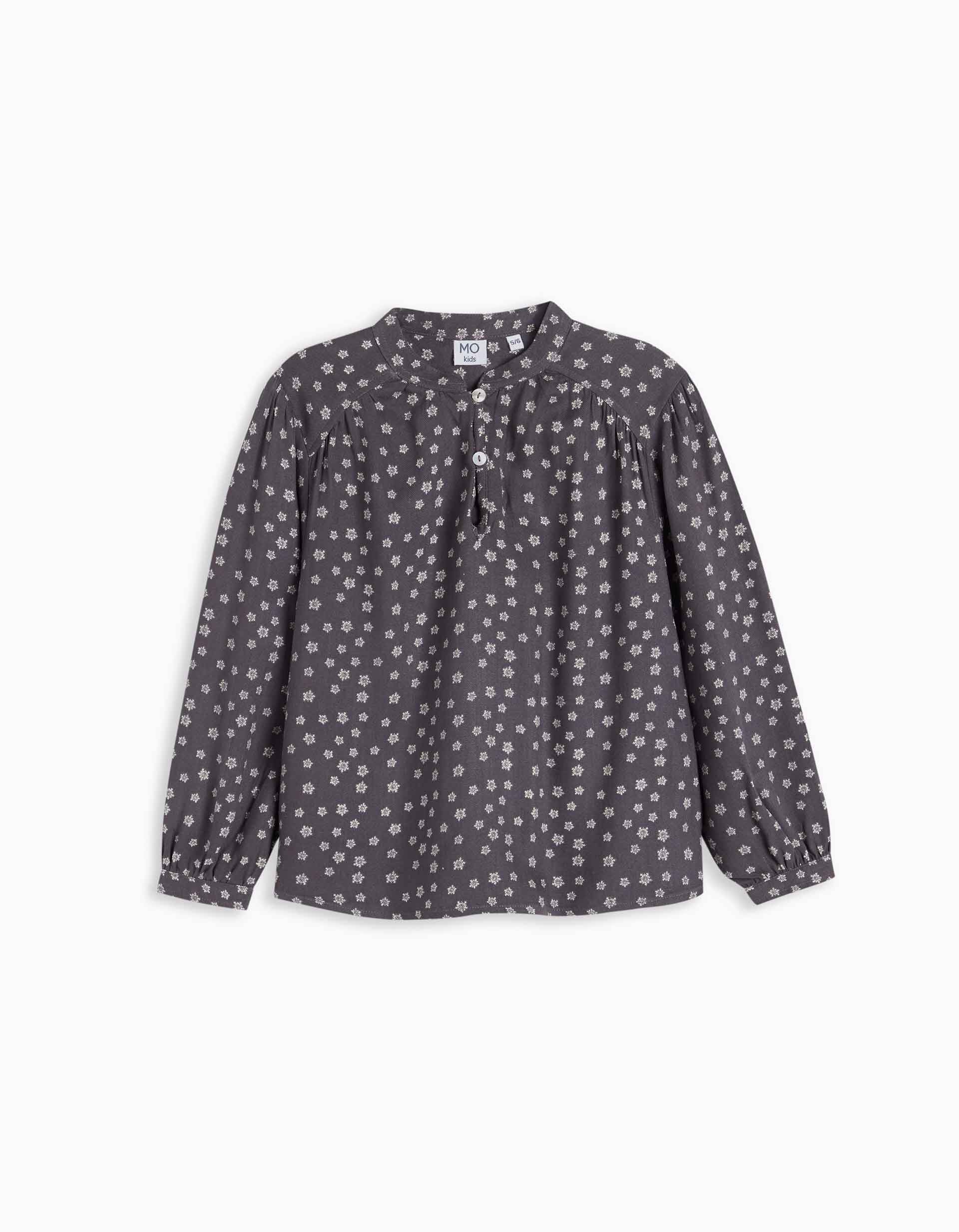 Comprar Online Printed Long Sleeve Blouse, Baby Girl, Dark Gray