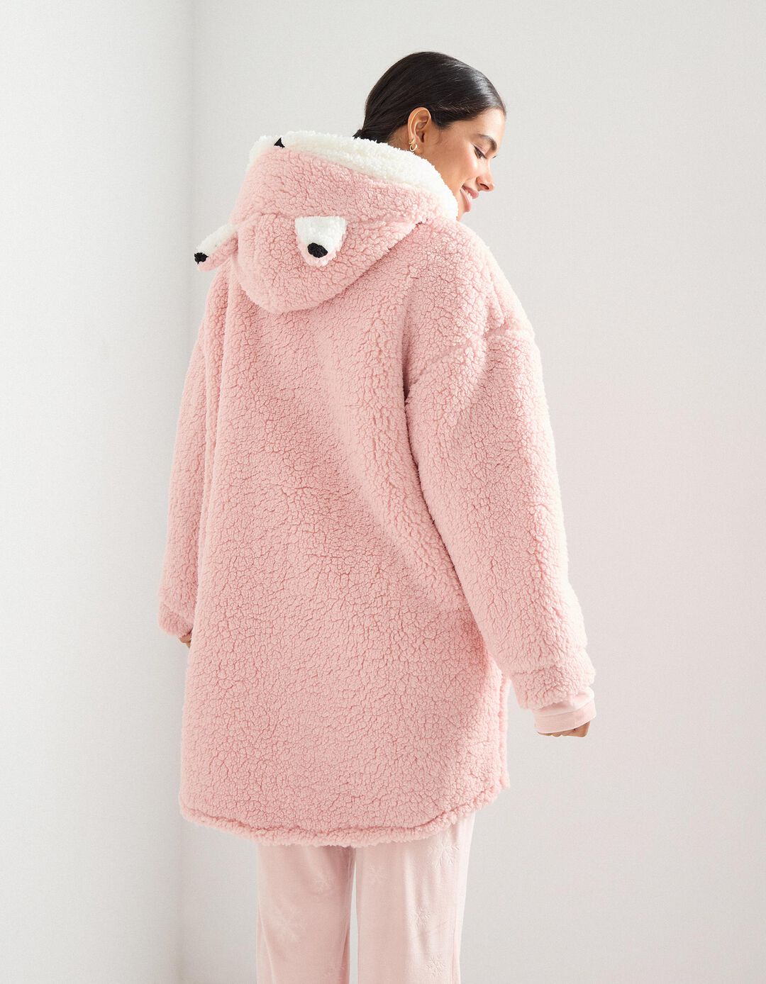 Casaco Sherpa, Mulher, Rosa Claro