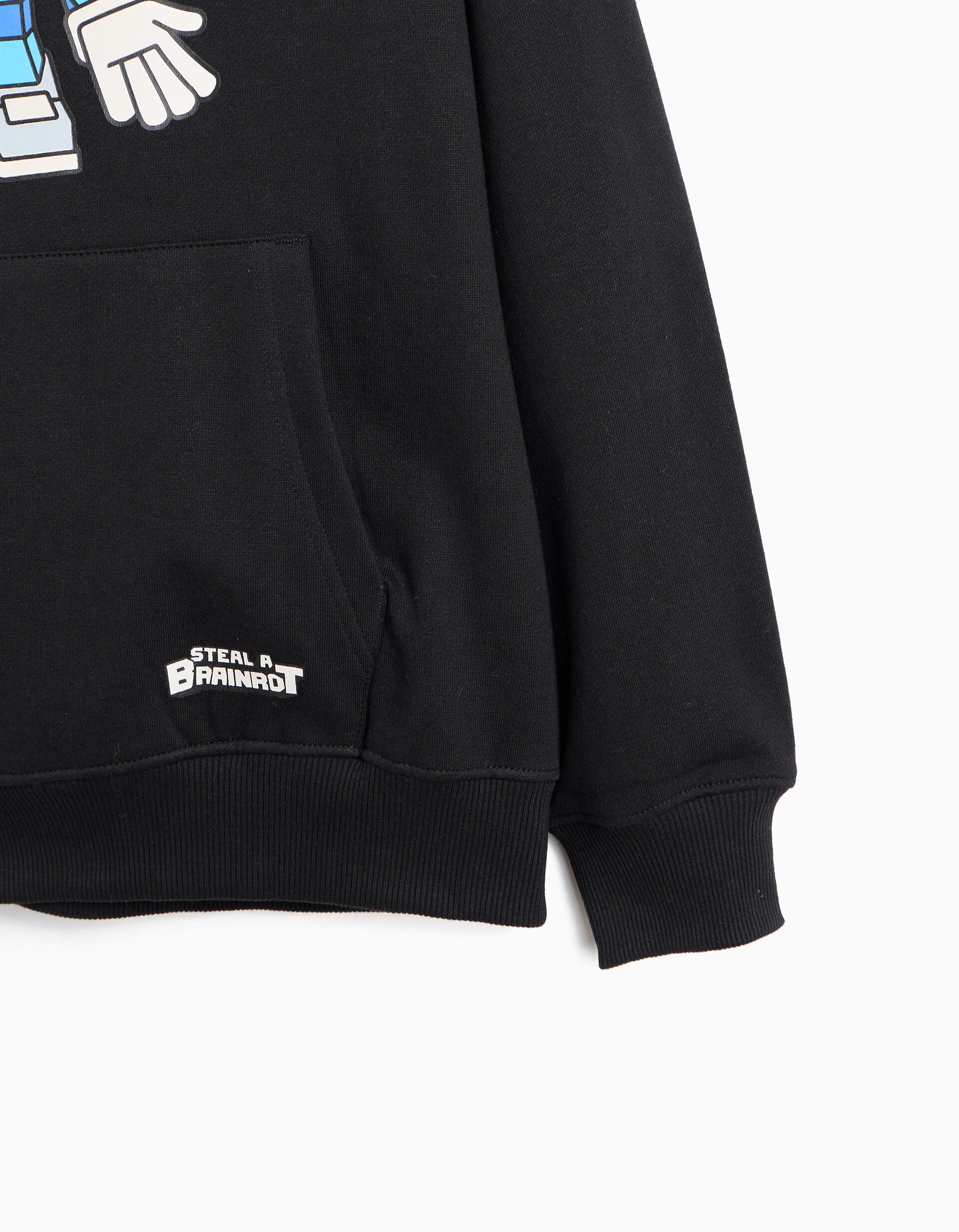 Comprar Online Sweatshirt Estampada, Menino, Preto