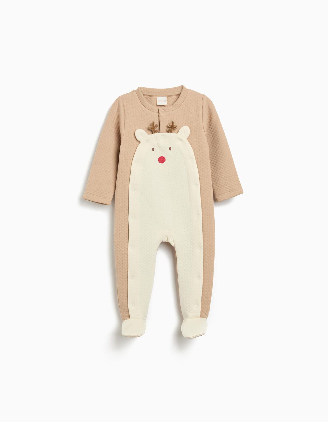 Babygrow de Rena, Recém-Nascido, Bege 