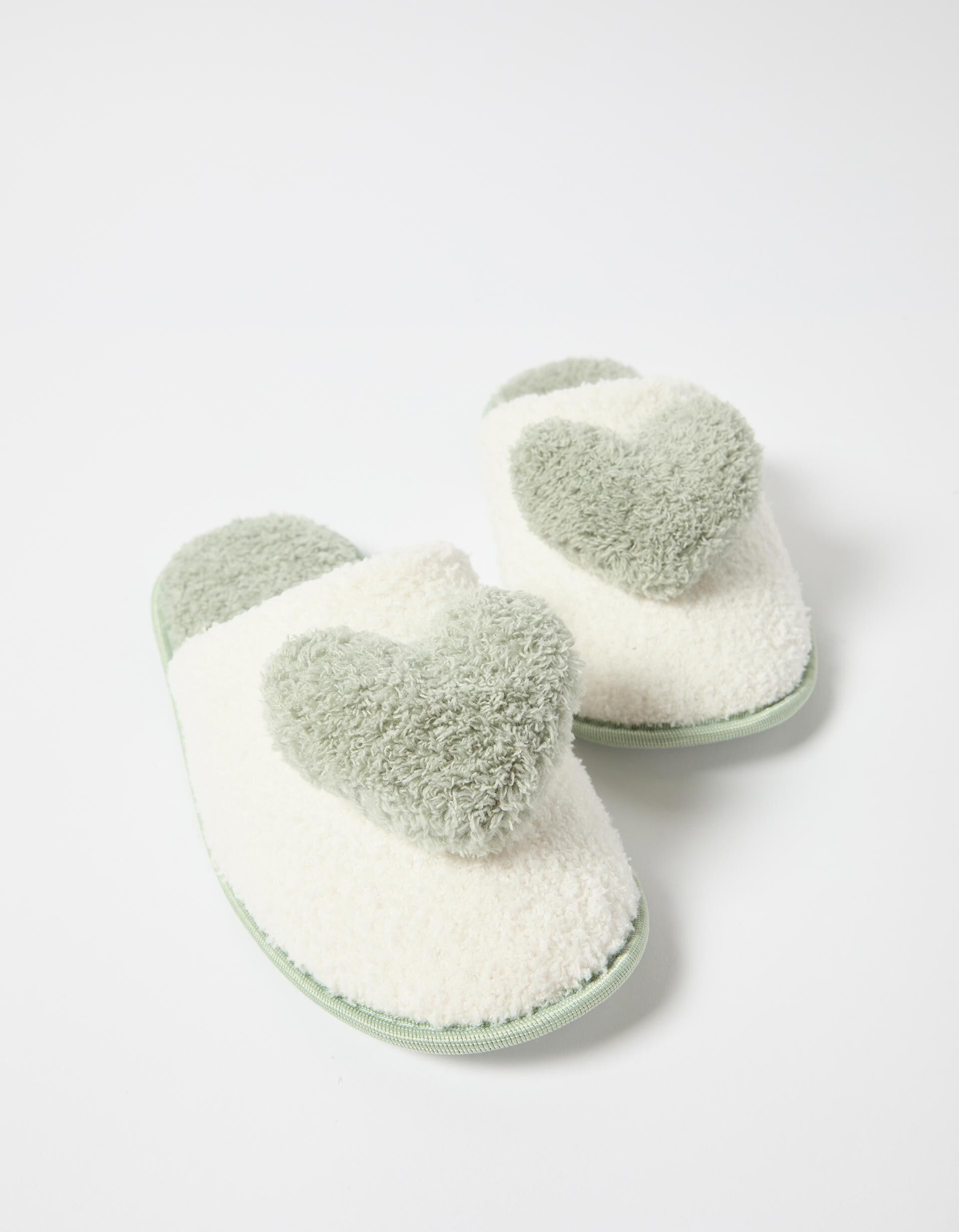 Comprar Online Chinelos de Quarto com Cora&ccedil;&atilde;o, Mulher, Verde