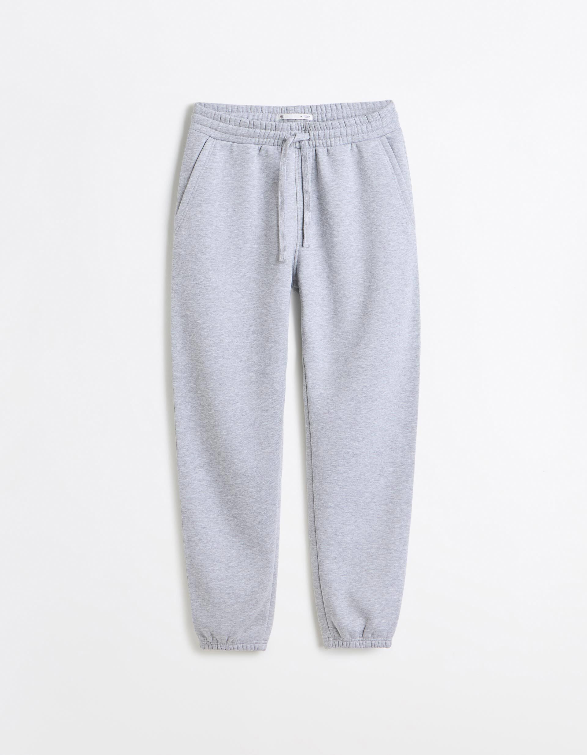 Comprar Online Cal&ccedil;as Jogger De Felpa, Homem, Cinzento