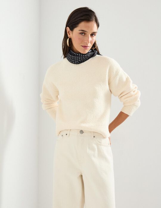 Comprar Online Camisola de Malha, Mulher, Cru
